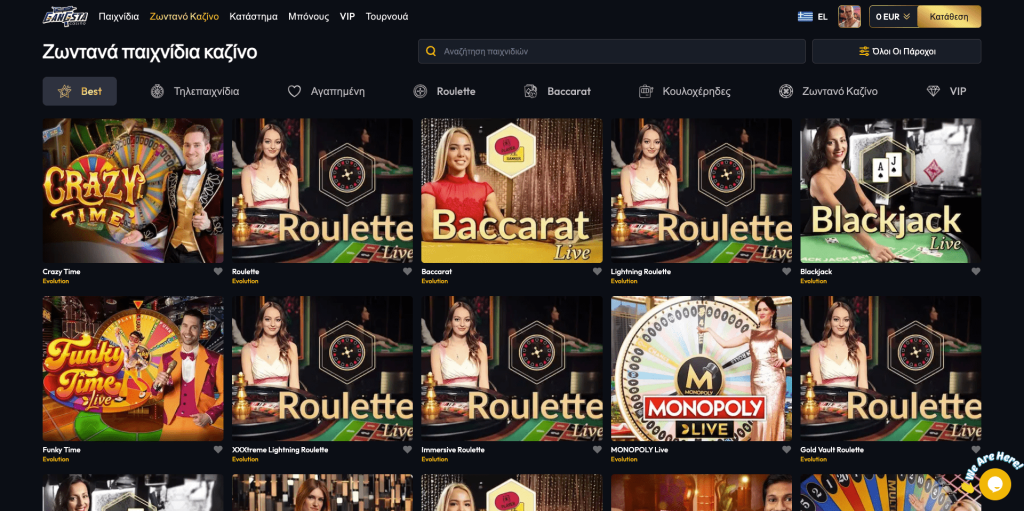 Gangsta Casino Ζωντανά παιχνίδια