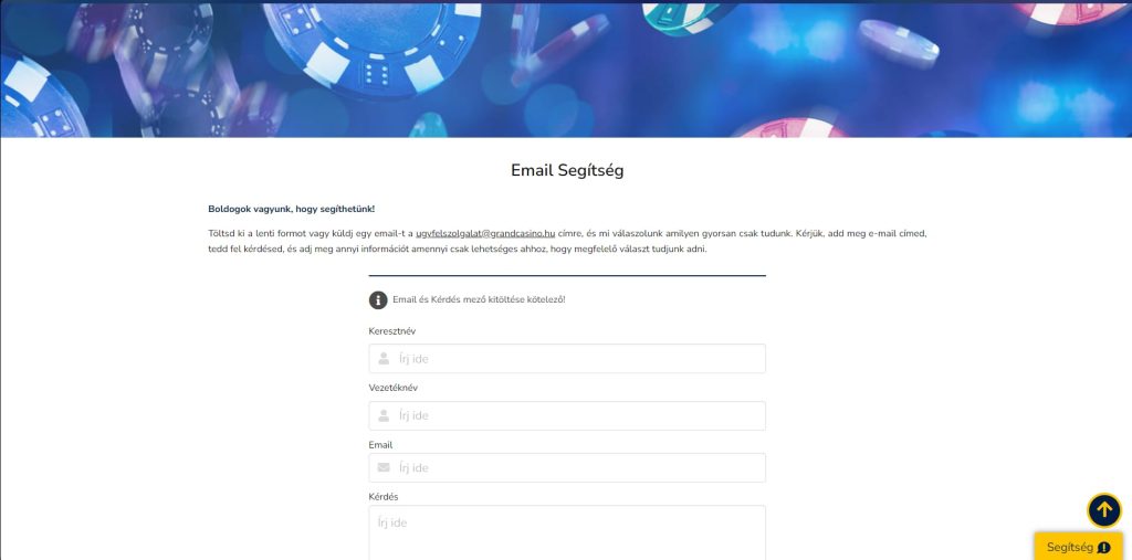 grandcasino kapcsolat