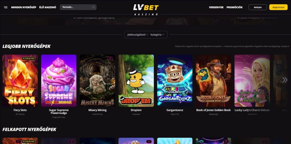 lvbet nyerogepes jatekok