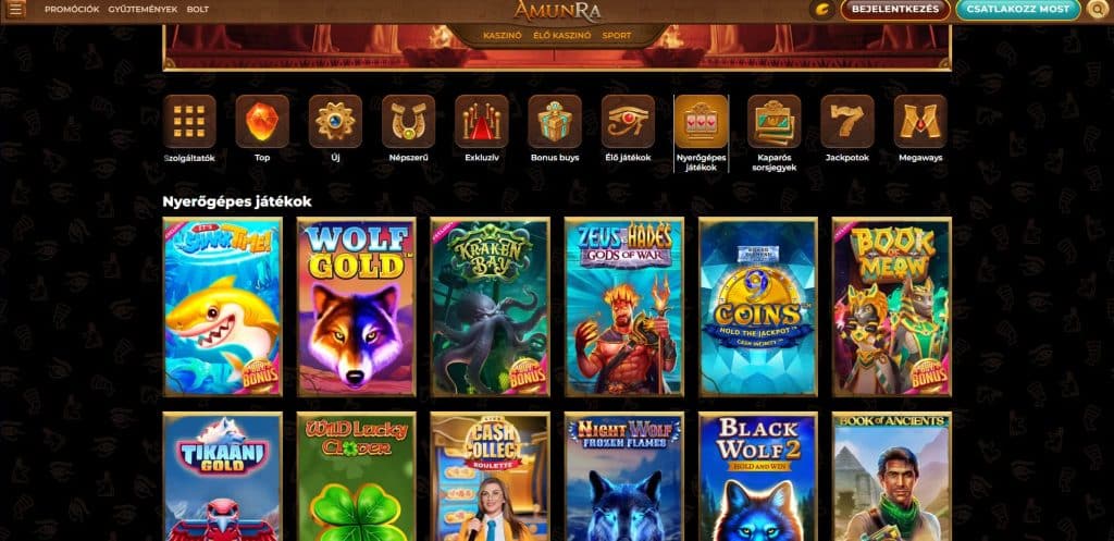 amunra jatekok