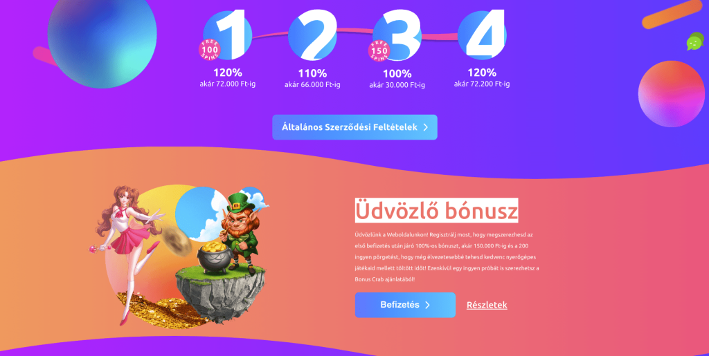 Cadoola Casino Bónuszok