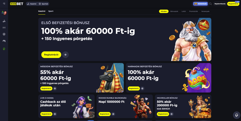 BdmBet Casino bónuszok