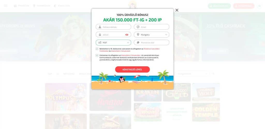 BoaBoa Casino regisztráció