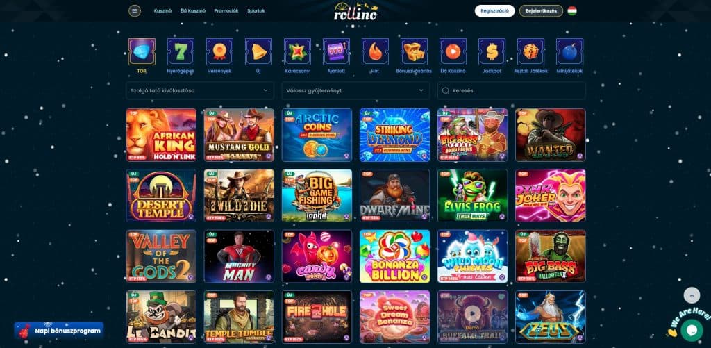 Rollino Casino nyerőgépek