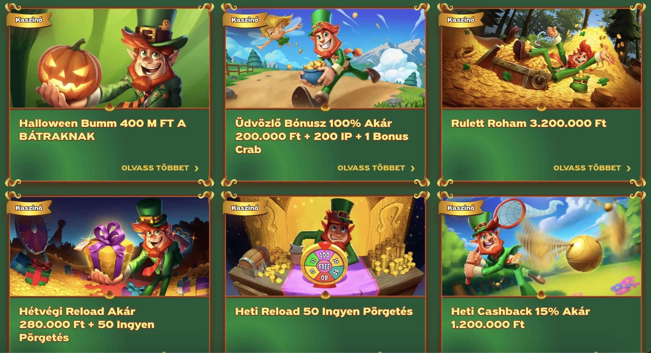 GreenLuck Casino bónuszok