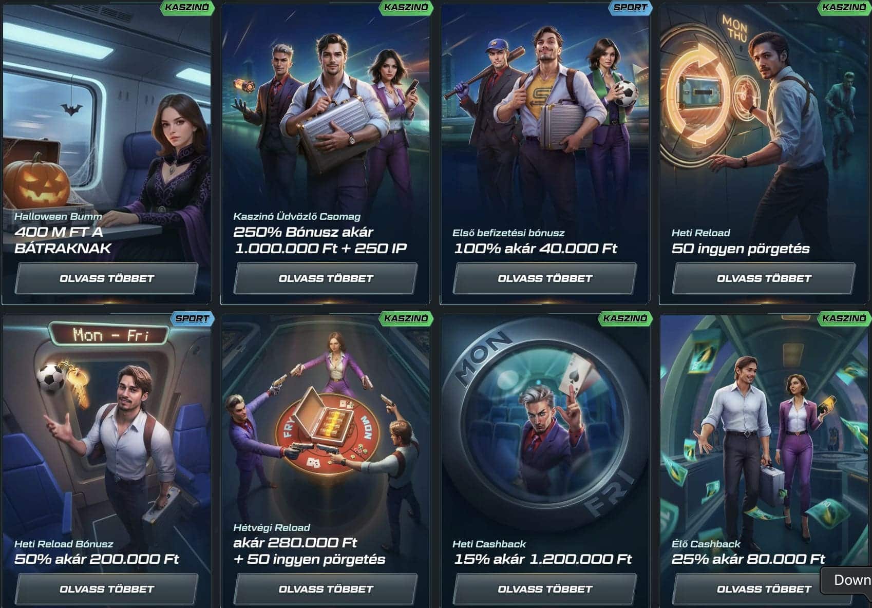 Spinational Casino bónuszok