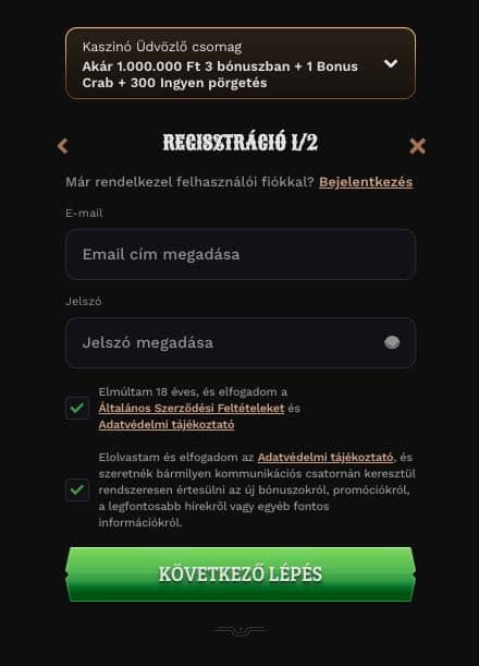 Wildsino Casino regisztráció