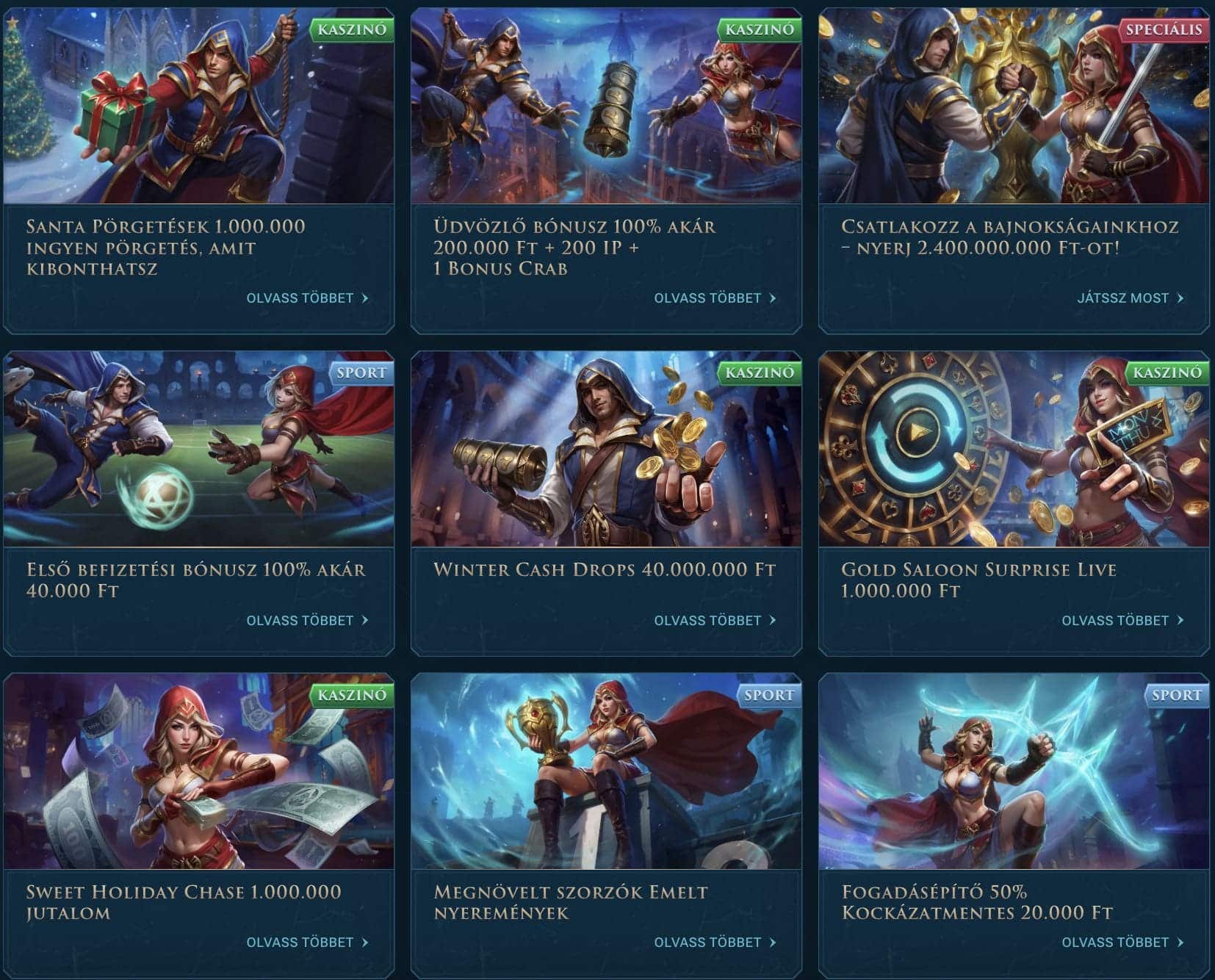 Slotuna Casino bónuszok