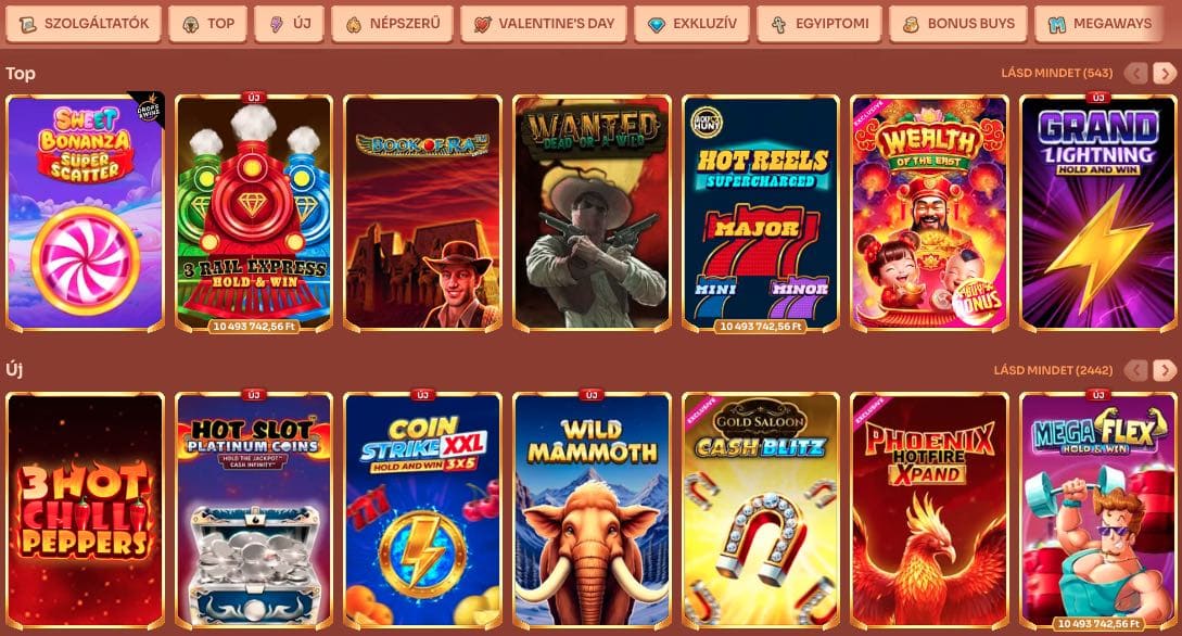 Cleobetra Casino nyerőgépek