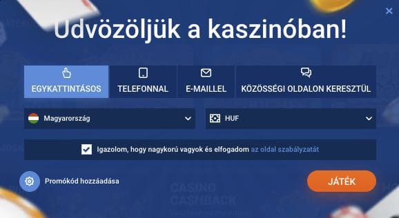 Mostbet Casino regisztráció