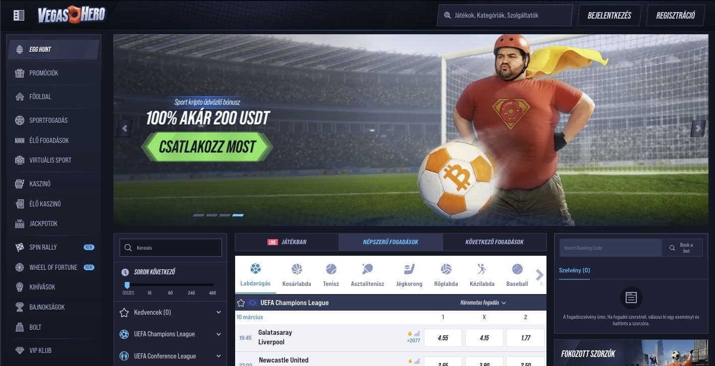 VegasHero casino Magyarország