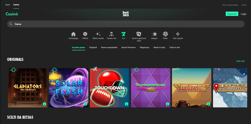 Slot del casinò bet365