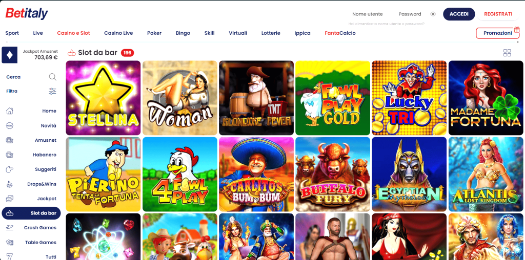 Slot del casinò Betitaly