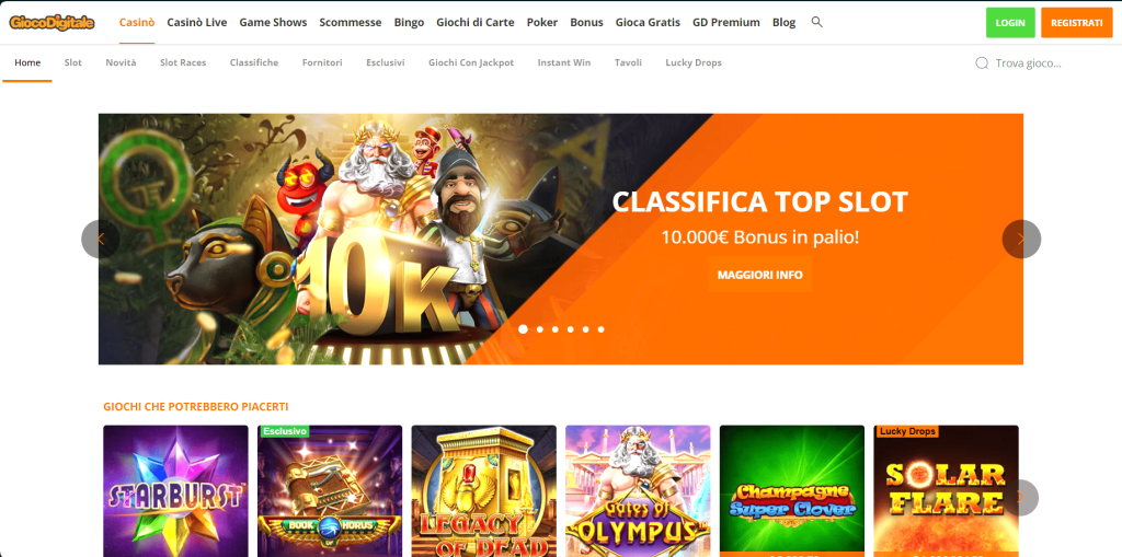 Gioco Digitale casinò Italia