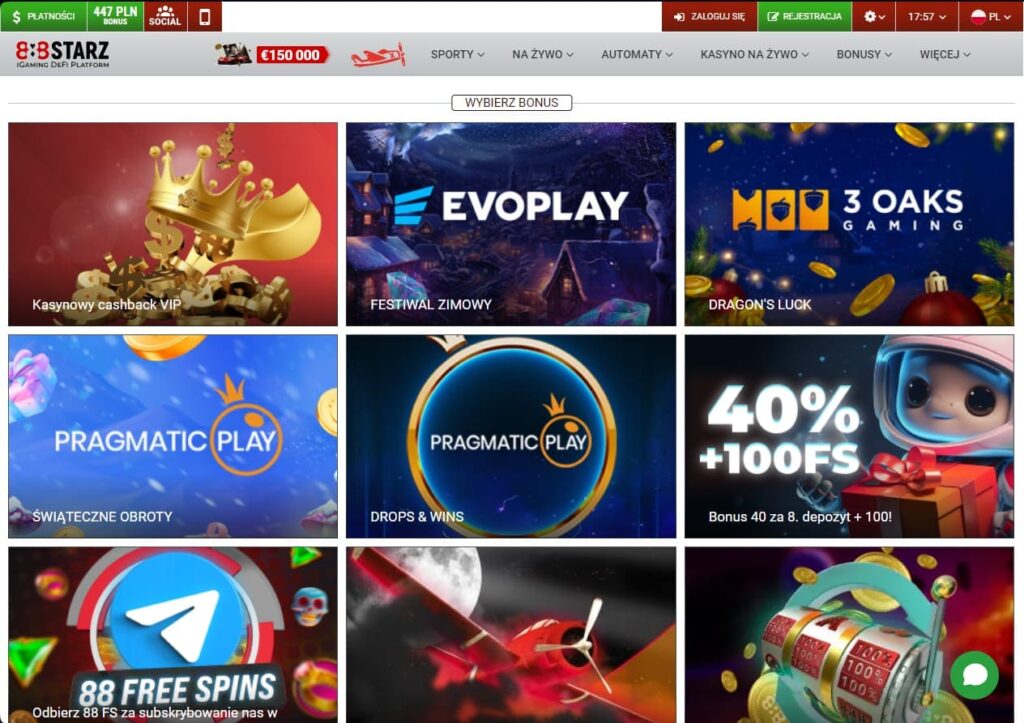 888Starz Casino bonusy