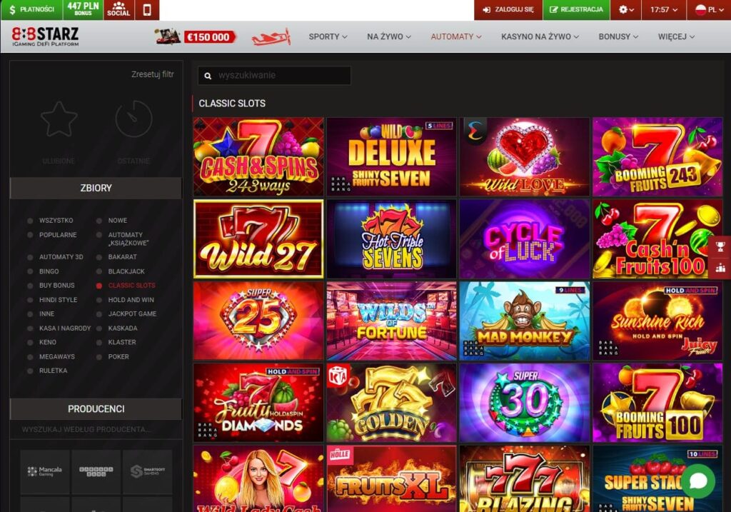 888Starz Casino sloty
