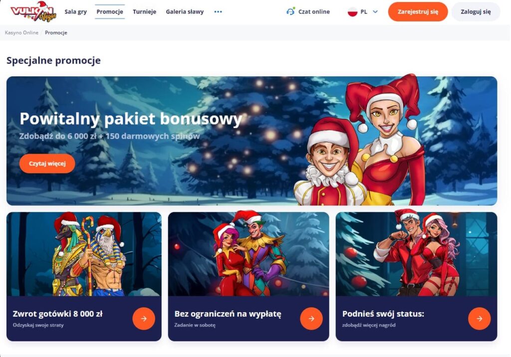 Vulkan Vegas Casino bonusy