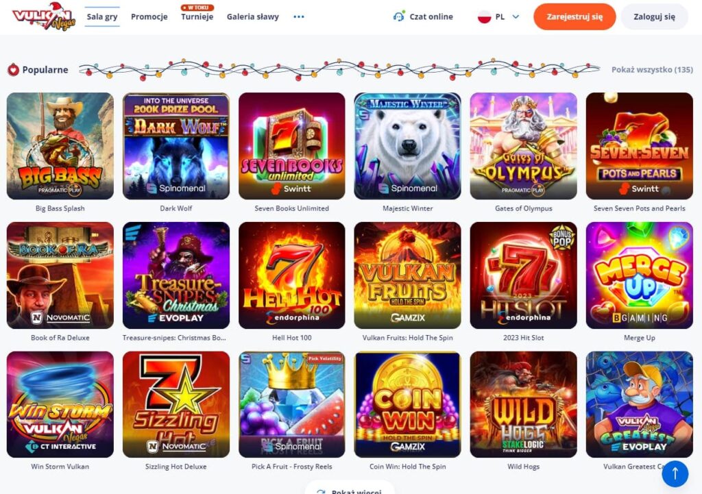Vulkan Vegas Casino gry