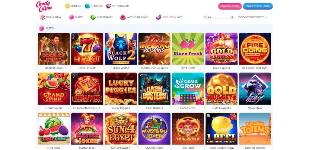 Candy casino automaty do gier