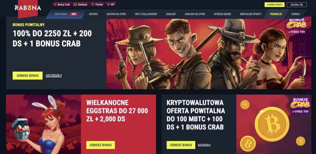 Rabona casino bonusy