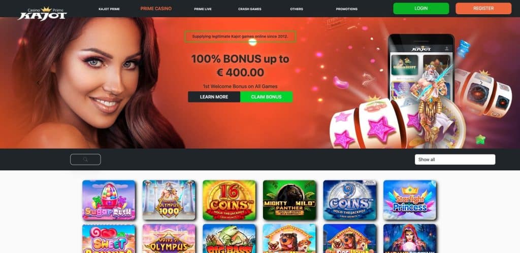 Kajot casino oficjalna strona