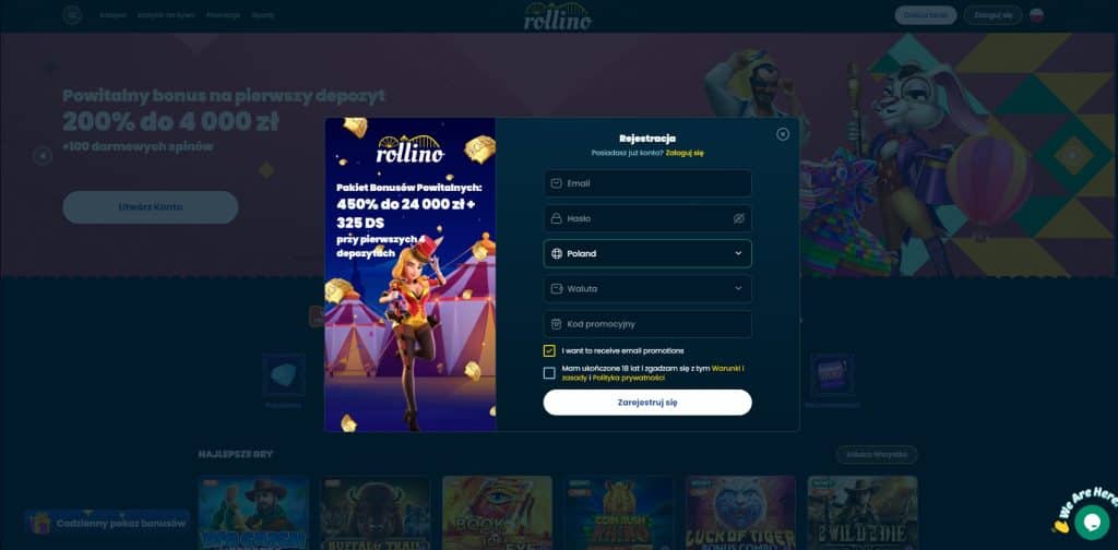 rollino zarejestruj sie