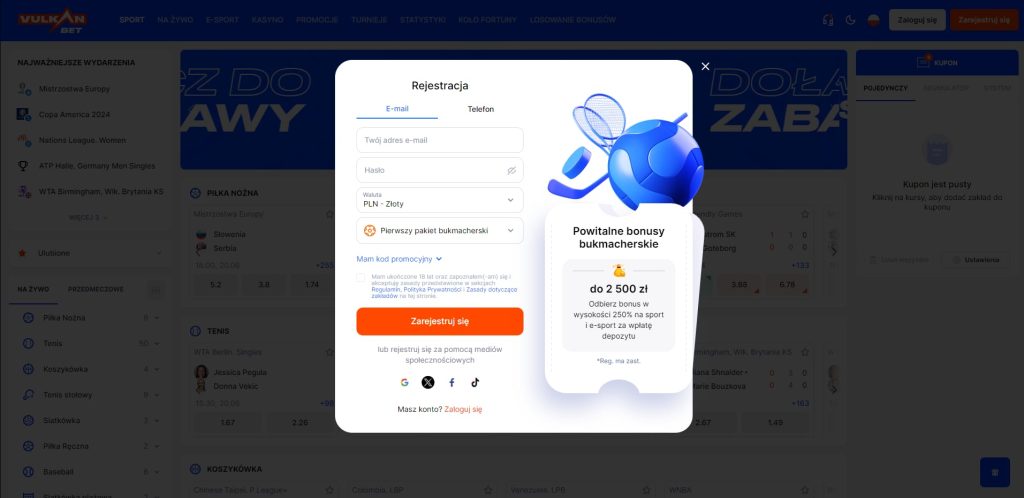 vulkanbet zarejestruj sie