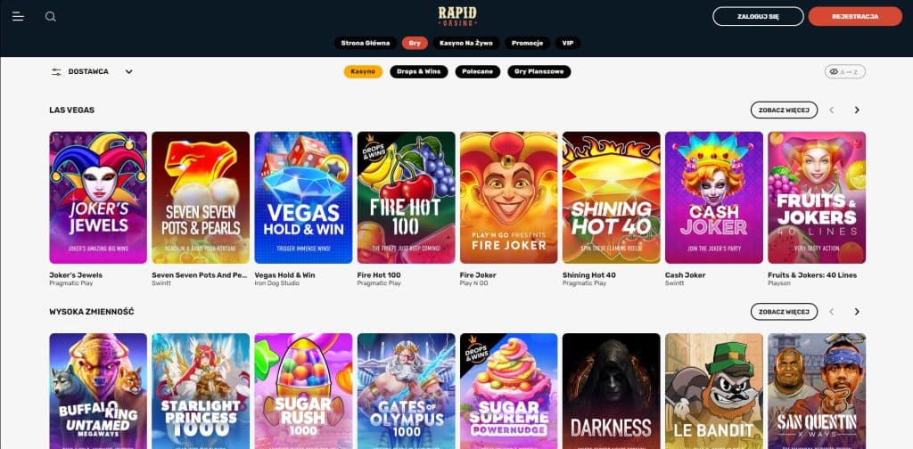 rapid casino Automaty do gier