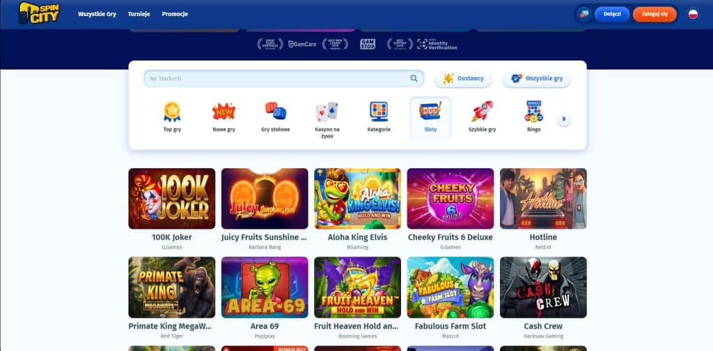 spin city Automaty do gier