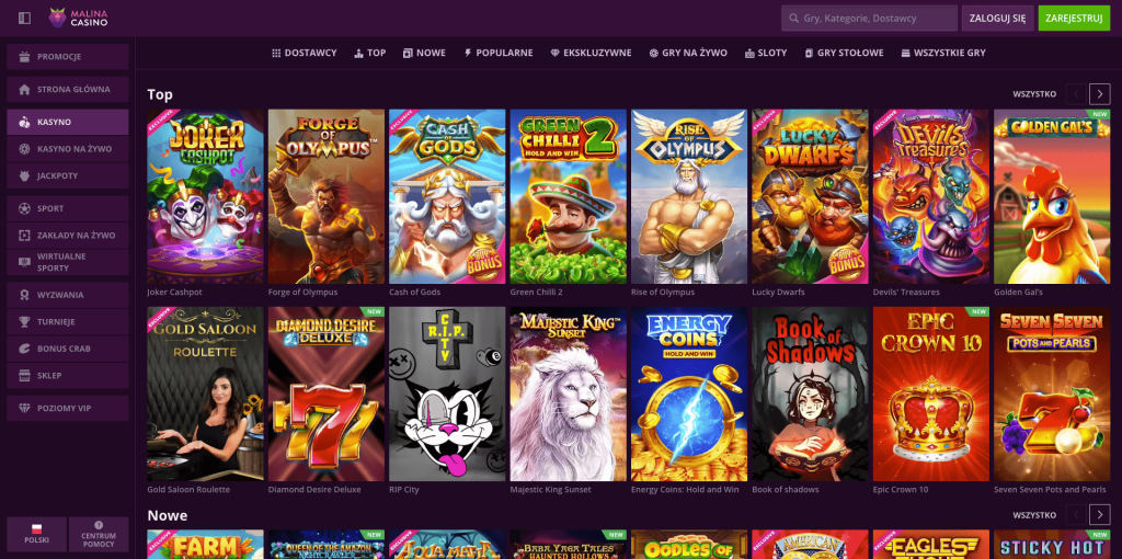 Malina casino automaty do gier