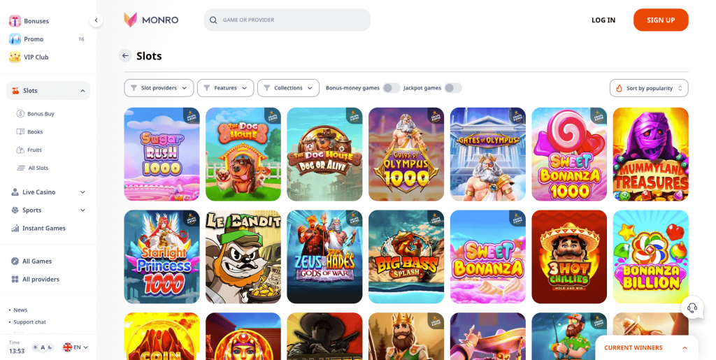 Monro casino automaty do gier