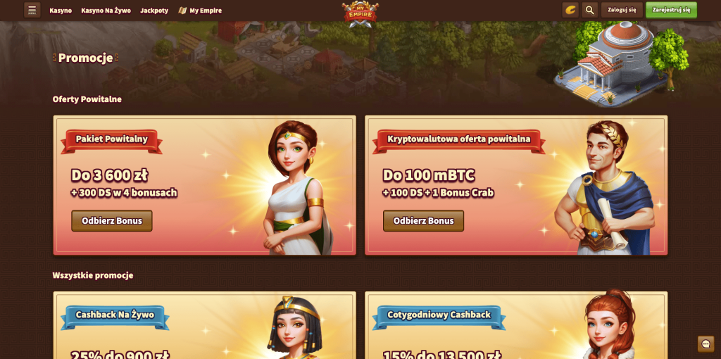My Empire casino bonusy