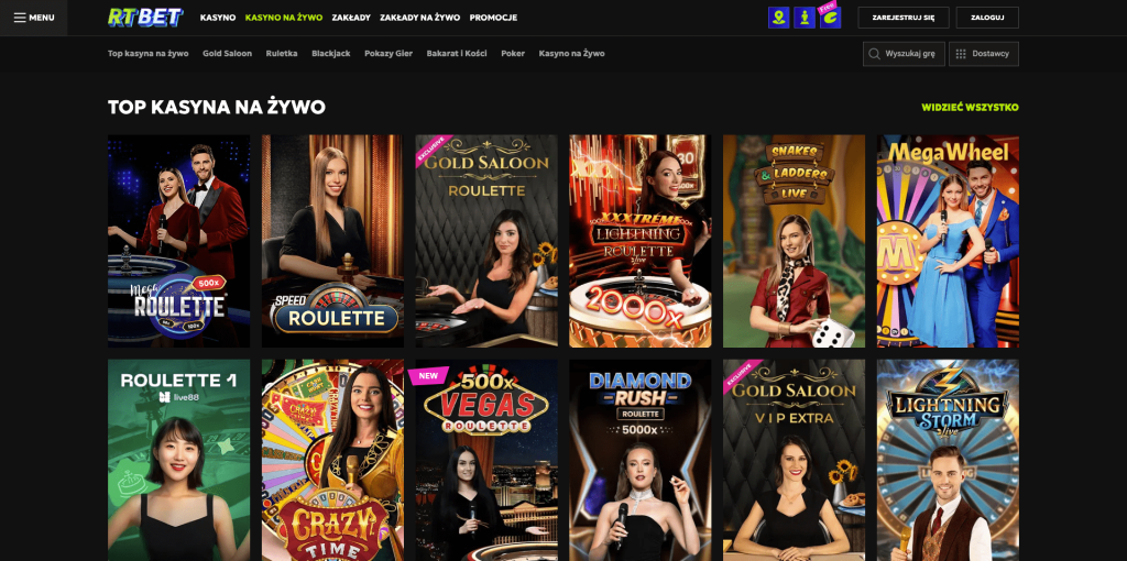 Gra z krupierami na żywo