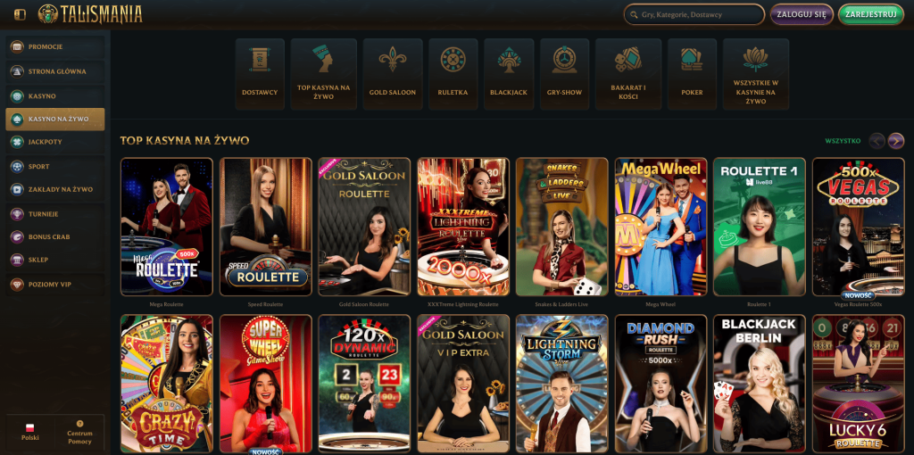 Gra z krupierami na żywo