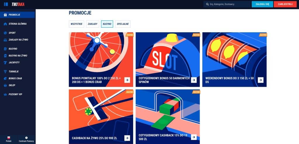 TikiTaka casino bonusy