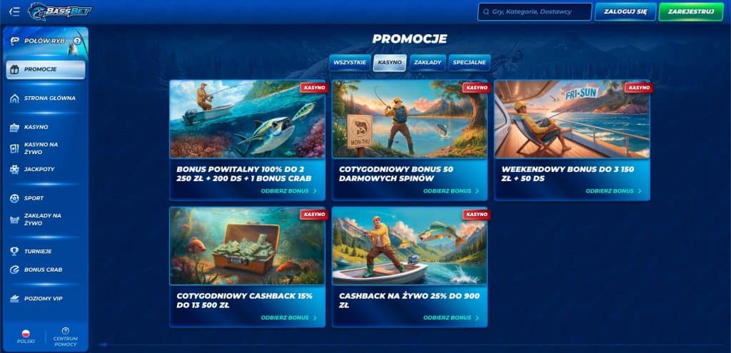 Bassbet casino bonusy