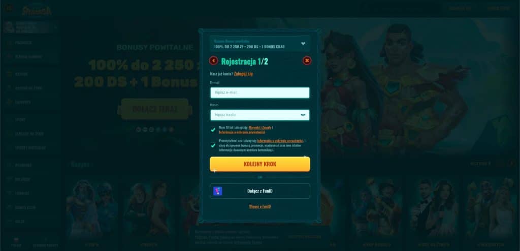 Spinanga casino rejestracja konta