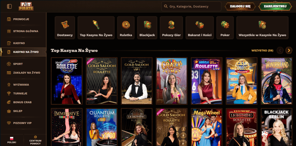 Gra z krupierami na żywo