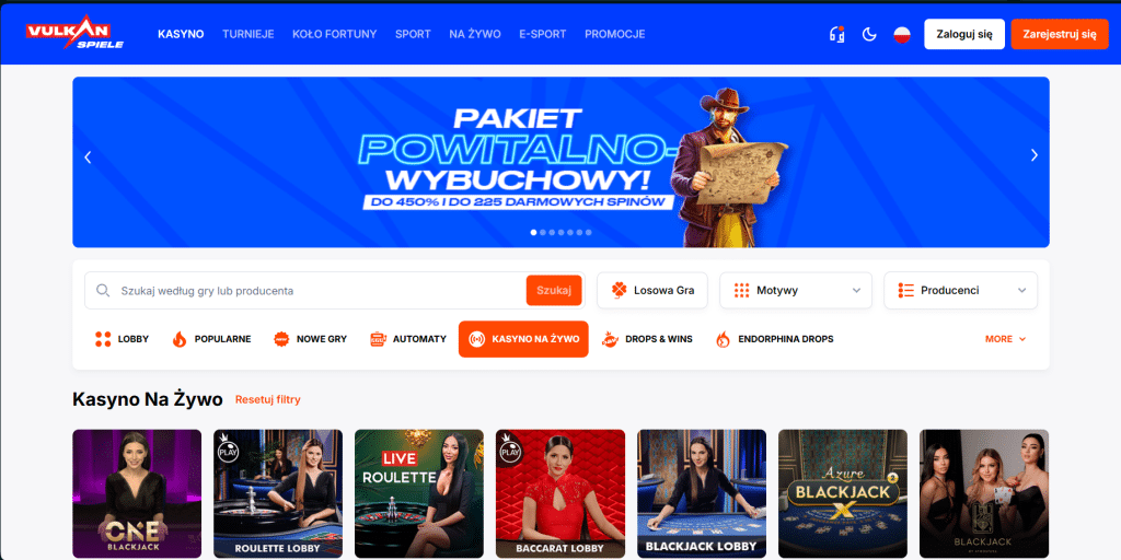 Gra z krupierami na żywo