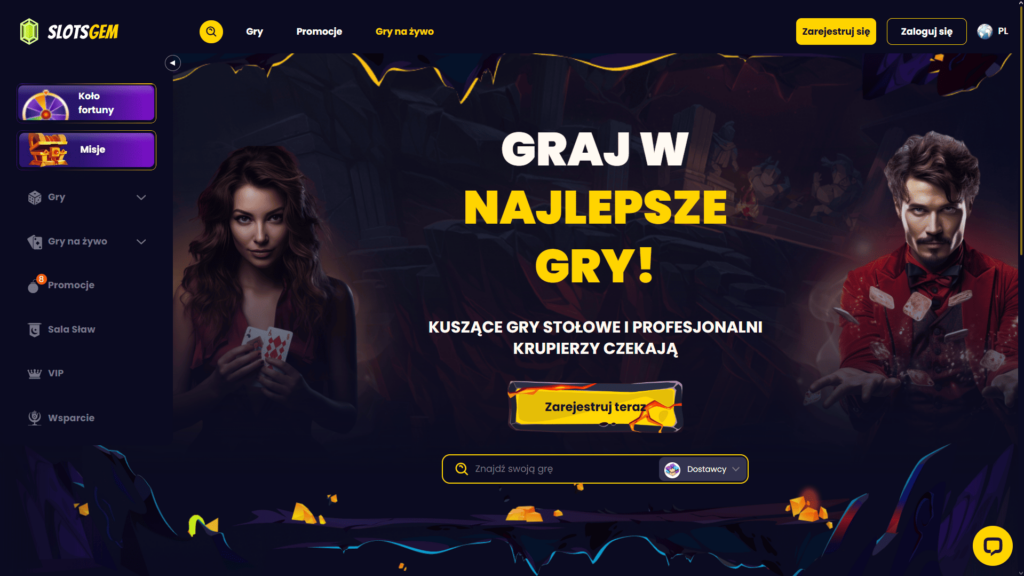 Gra z krupierami na żywo