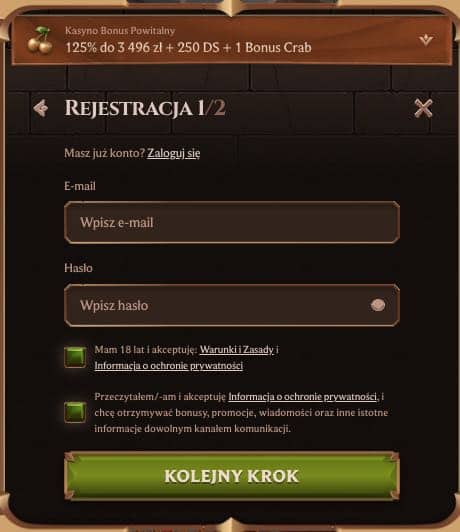 Lanista casino rejestracja konta