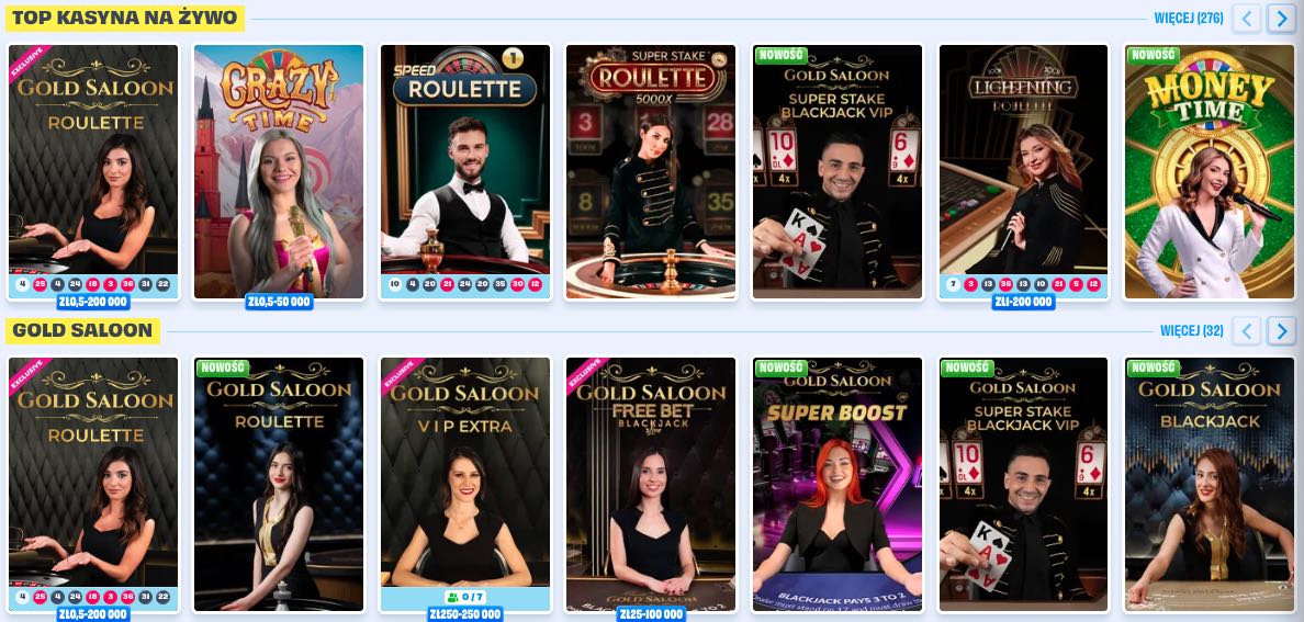 Gra z krupierami na żywo