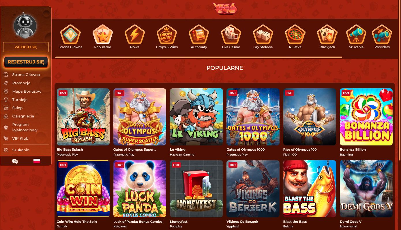 Vegazone casino automaty do gier
