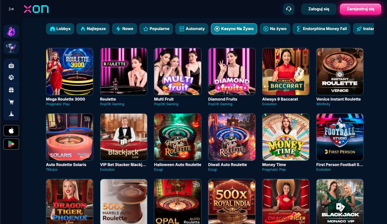 Gra z krupierami na żywo