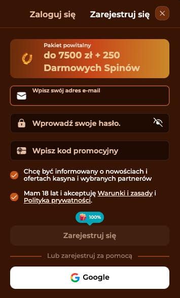 Rodeoslot casino rejestracja konta