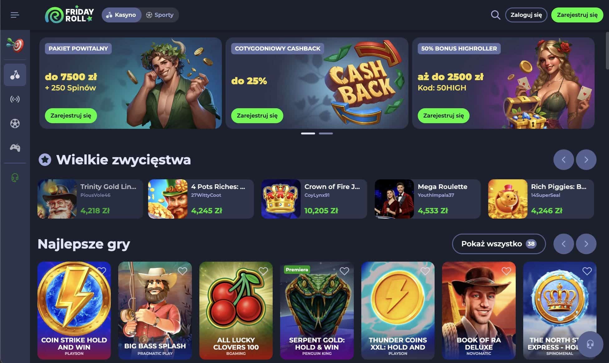 FridayRoll casino Polska