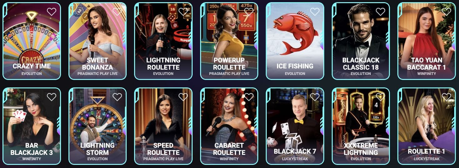 Gra z krupierami na żywo