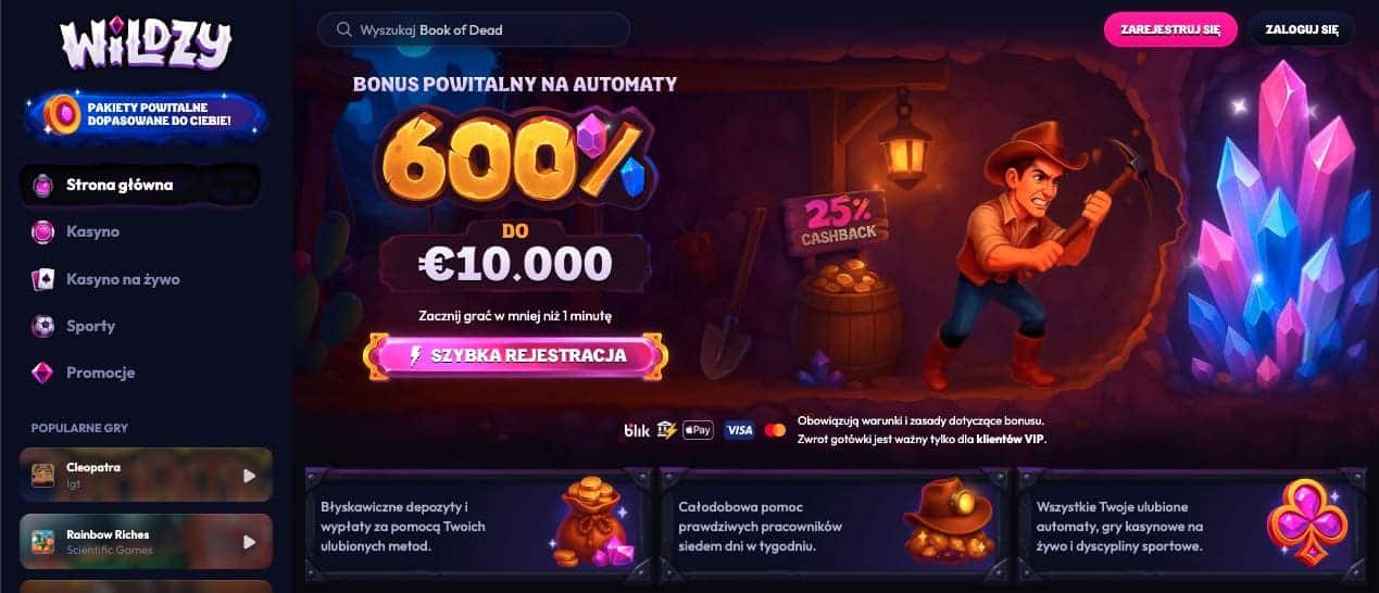 Wildzy casino Polska