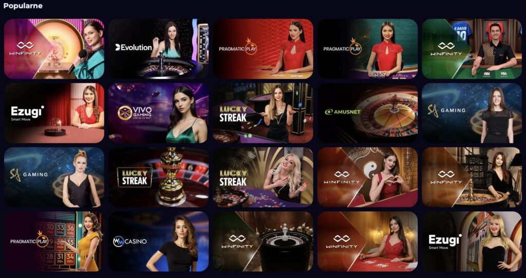 Gra z krupierami na żywo