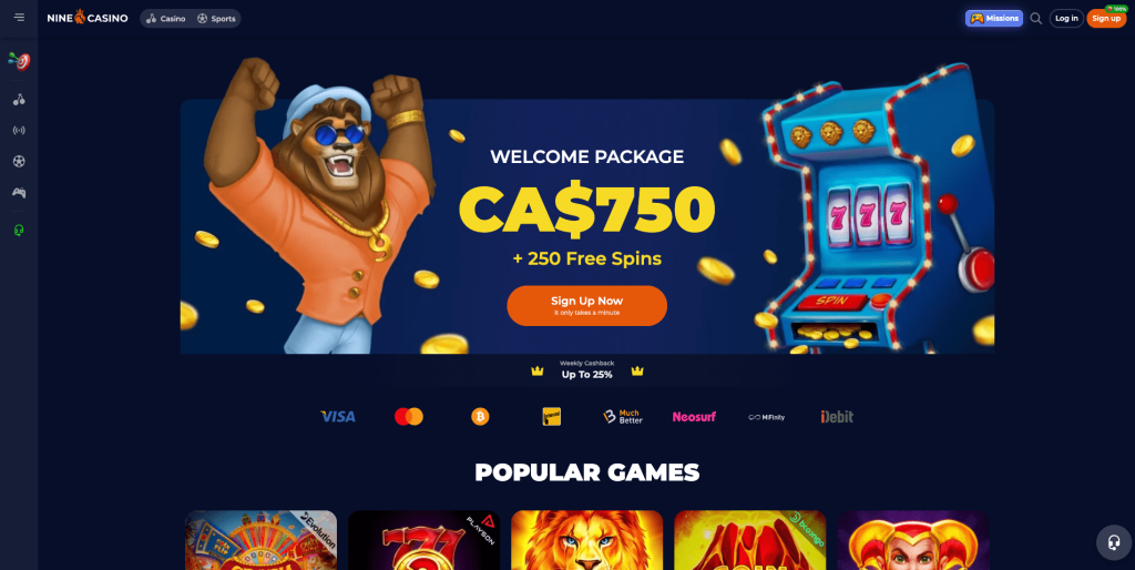 Nine Casino Canada